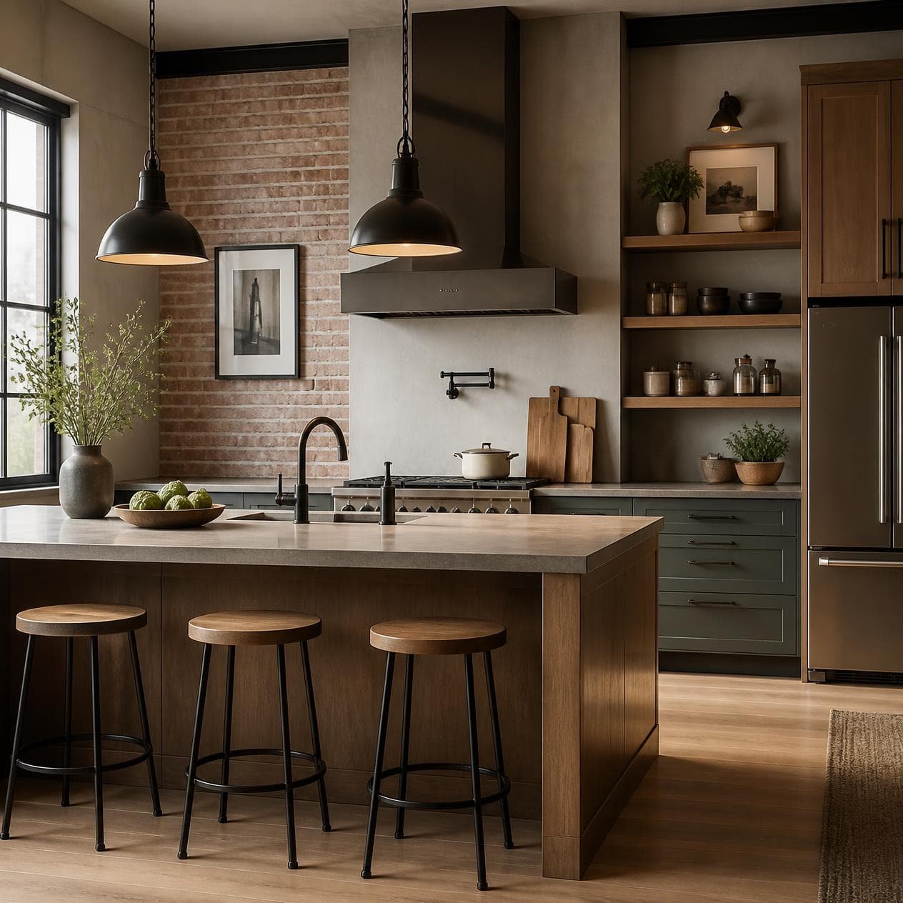 Kuchnia w stylu Industrialnym — aranżacja wnętrza w stylu industrialnym