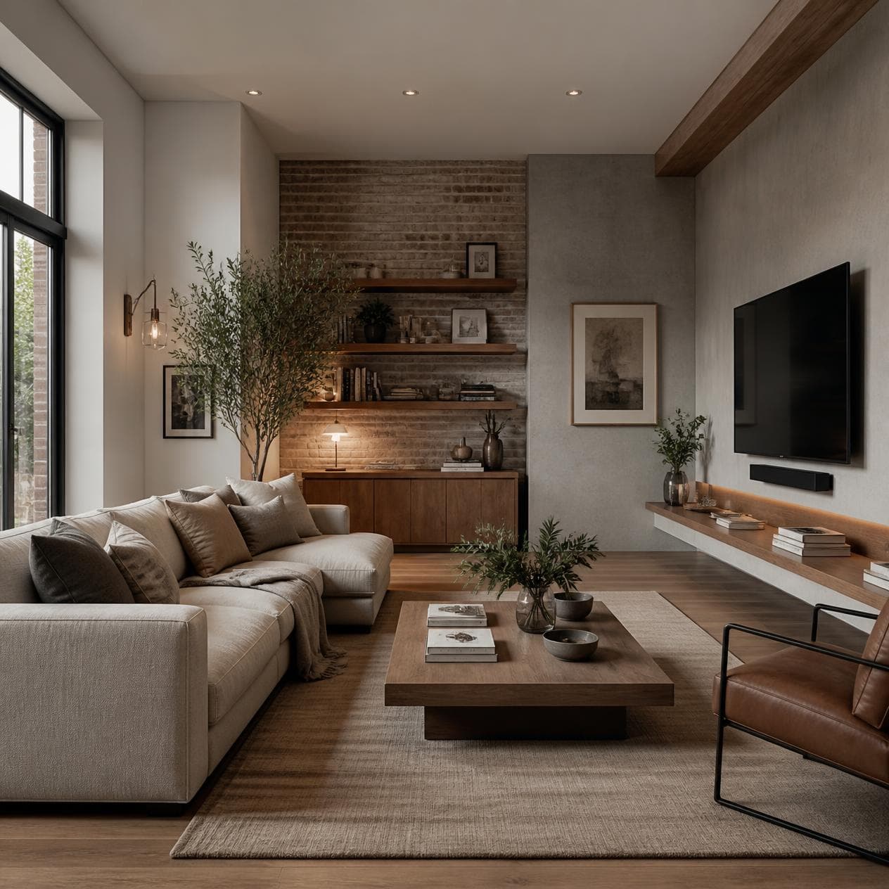Salon w stylu Industrialnym — aranżacja wnętrza w stylu industrialnym